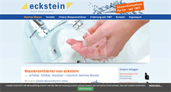 Desktop Screenshot of eckstein-wasserenthaerter.de
