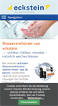 Mobile Screenshot of eckstein-wasserenthaerter.de